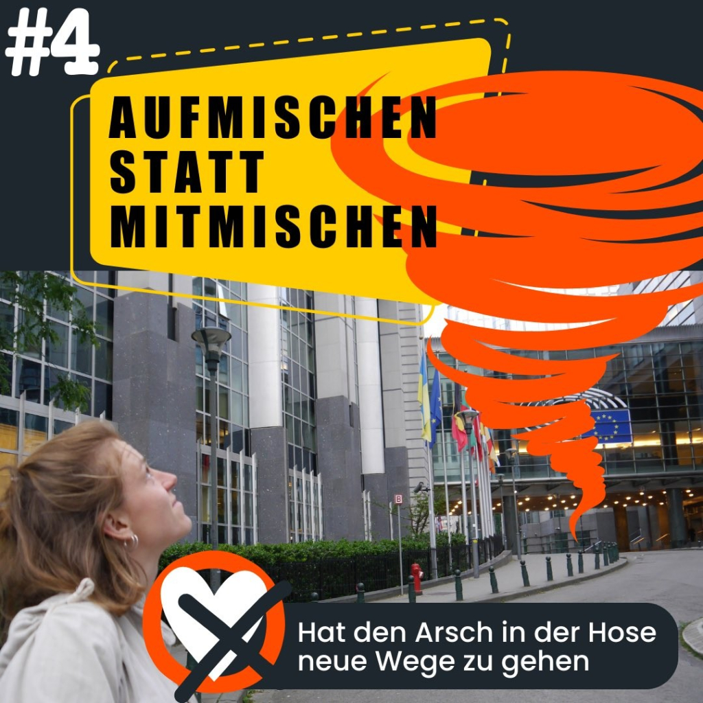 #4: AUFMISCHEN STATT MITMISCHEN
Hat den Arsch in der Hose neue Wege zu gehen.