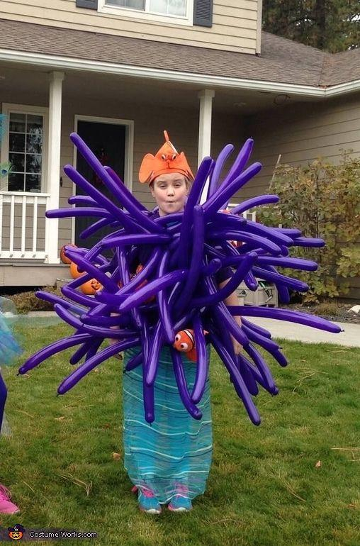 A child'a version of my friend JeffCO's Halloween costume, the Anemone Within.