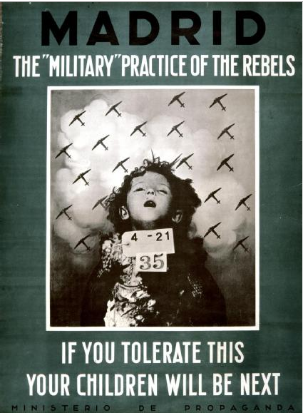 spanish civil war poster 1930s

"If you tolerate this, then your children will be next"