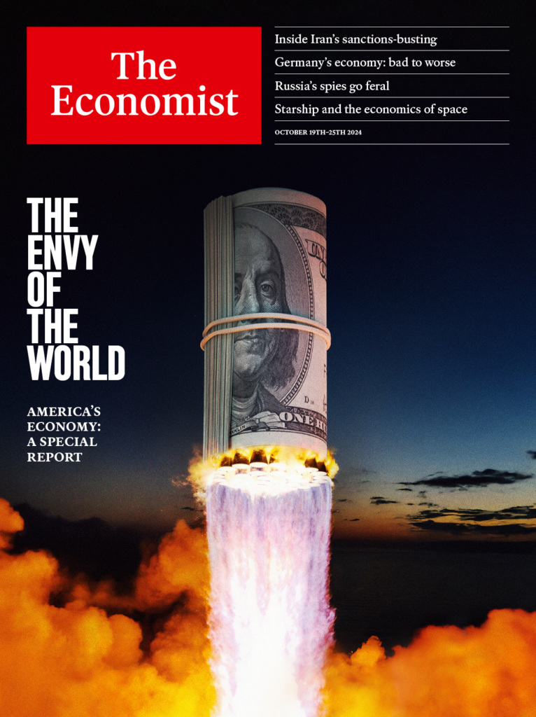 Cover The Economist magazine of October 19 to 25, 2024:
The envy of the world
America's Economy: A Special Report