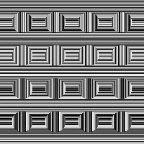 This is an optical illusion. Circles are initially hard to distinguish for many people.