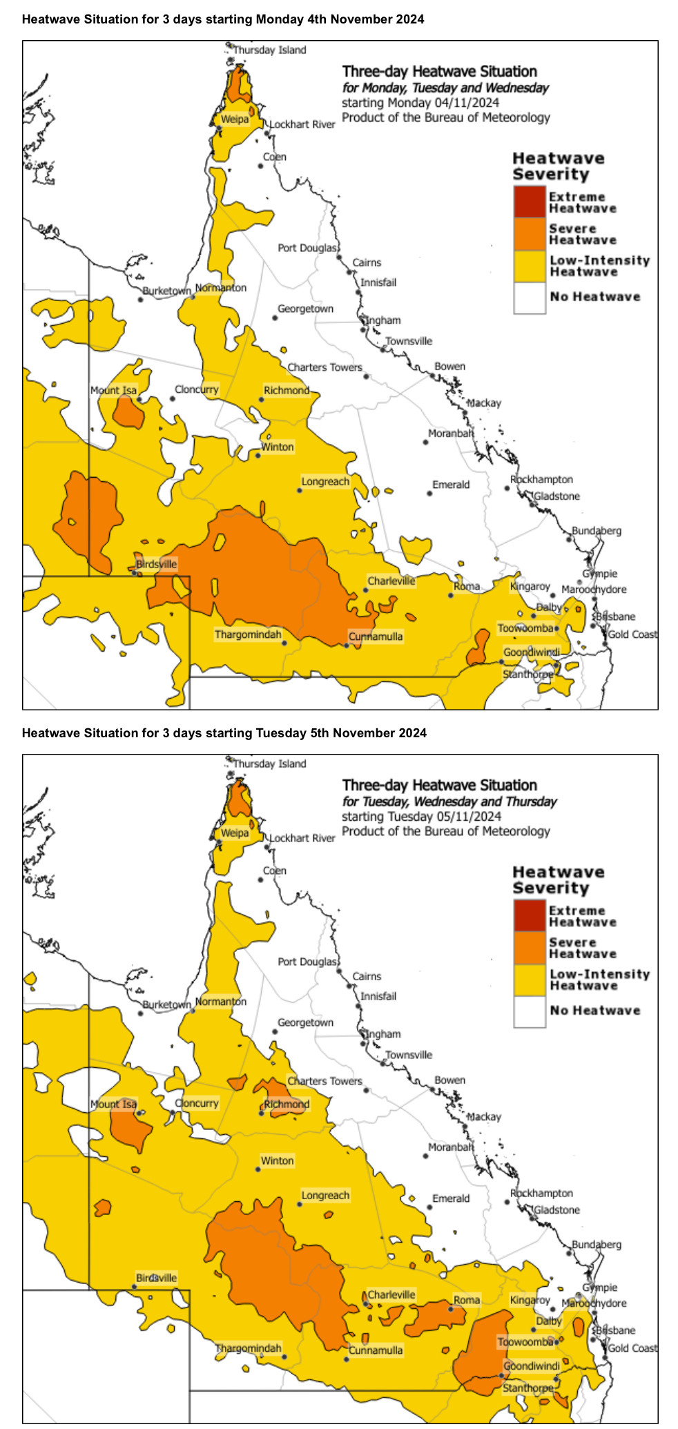 Heatwave advisory in Australia