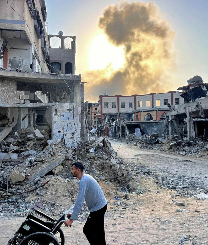 Beit Lahia in the northern Gaza Strip, on Friday. In the area where there is a tight siege, between 75 and 90 thousand civilians remain who cannot or do not want to leave Photo: AFP/-
