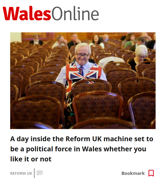 Headline - A day inside the Reform UK machine set to be a political force in Wales whether you like it or not.