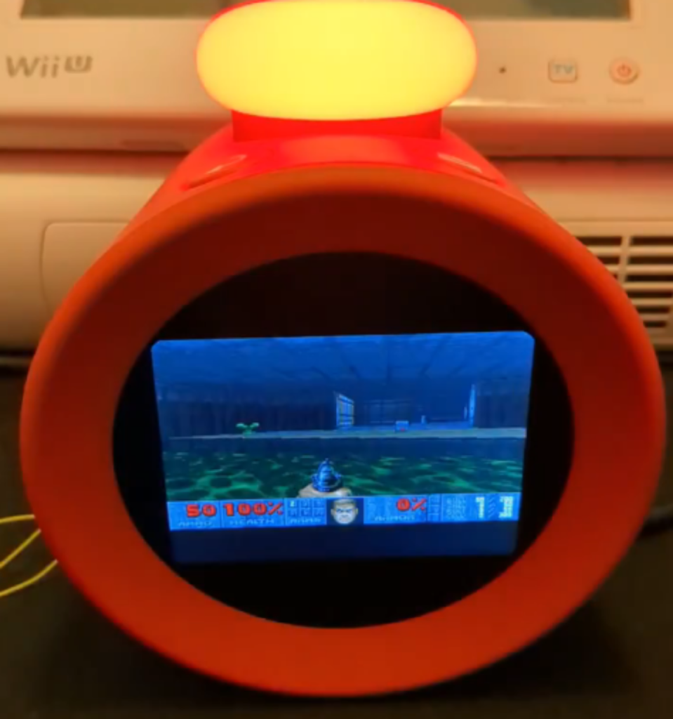 YouTuber GaryOderNichts demonstrated the 2.8-inch circular alarm clock running Chocolate Doom natively, using the device's wheel for movement and side buttons for weapons. The hack requires no hardware modifications and works on the current 2.0 software version.

Gary said it’s “possible to load the shareware version of Doom entirely from USB, without modifying the Alarmo.” And they’ve put the software and instructions for running it on Github, so almost any sufficiently knowledgeable and determined Alarmo owner can do it, too. Best of all, it can be done without opening the clock up at all.

<https://youtu.be/5IOVYvSMAoU>