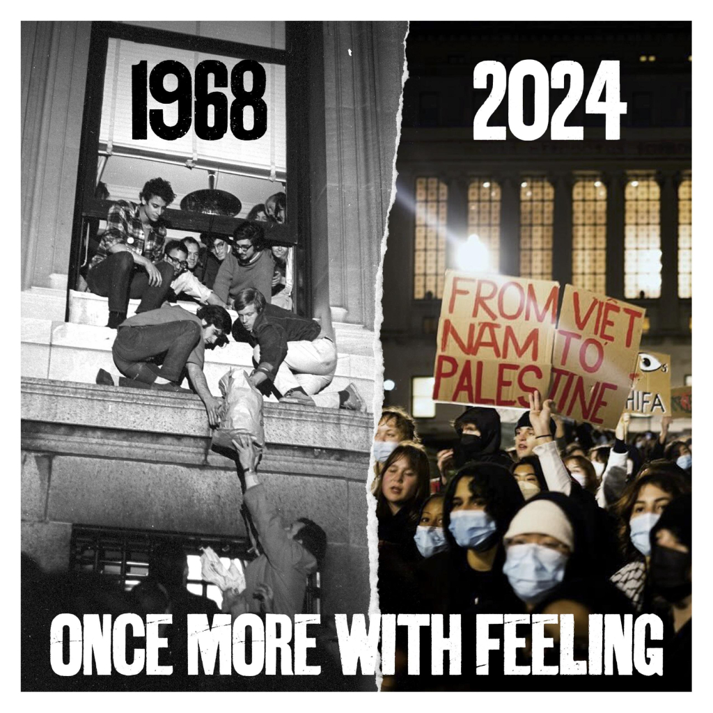 poster comparing 1968 and 2024 activists against war and genocide


Adbusters src: https://www.adbusters.org/downloads