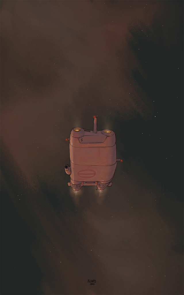 spaceship drawing