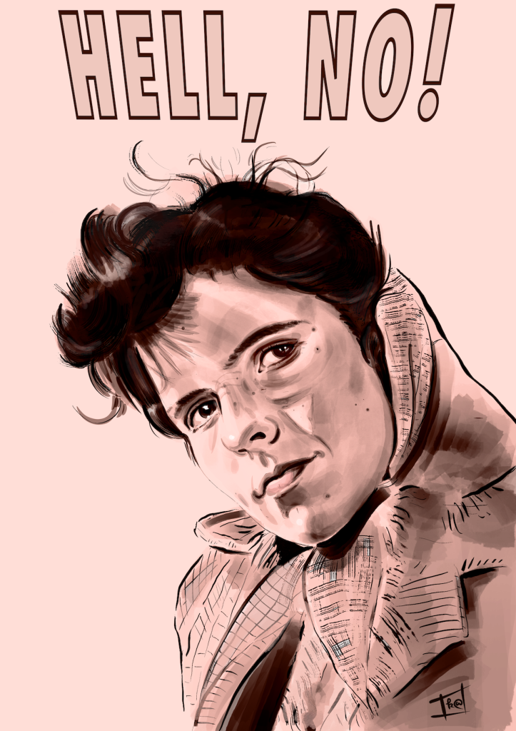 digital ink drawing of the inimitable author & activist, grace paley.
the sun casts alluring light over her face as grace turns towards you, fixing her eyes to yours.
her hair is neck is wrapped in a winter scarf & the wind tousles her hair.
colours are pale peach & deep chestnut.