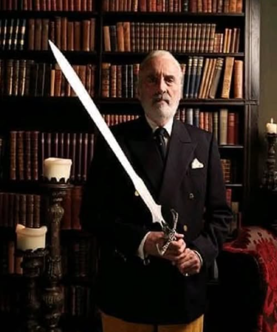 The actor Sir Christopher Lee