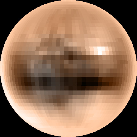 Pluto in True Colour