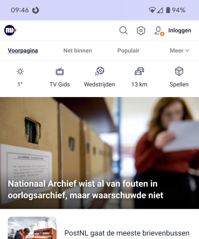 Bovenaan voorpagina nu.nl:

Nationaal Archief wist al van fouten in oorlogsarchief, maar waarschuwde niet

https://www.nu.nl/binnenland/6341526/nationaal-archief-wist-al-van-fouten-in-oorlogsarchief-maar-waarschuwde-niet.html