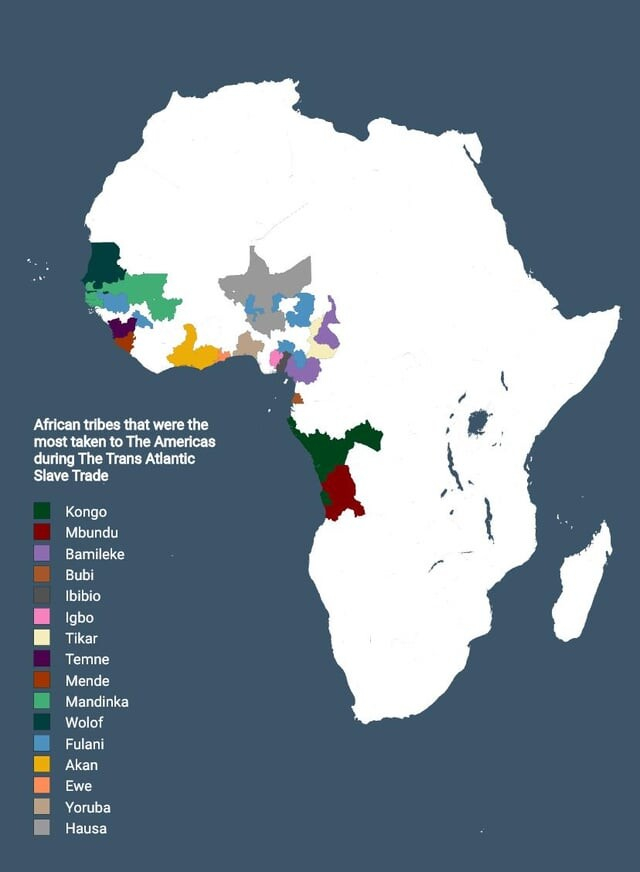 African tribes that were the most taken to The Americas during The Trans Atlantic Slave Trade