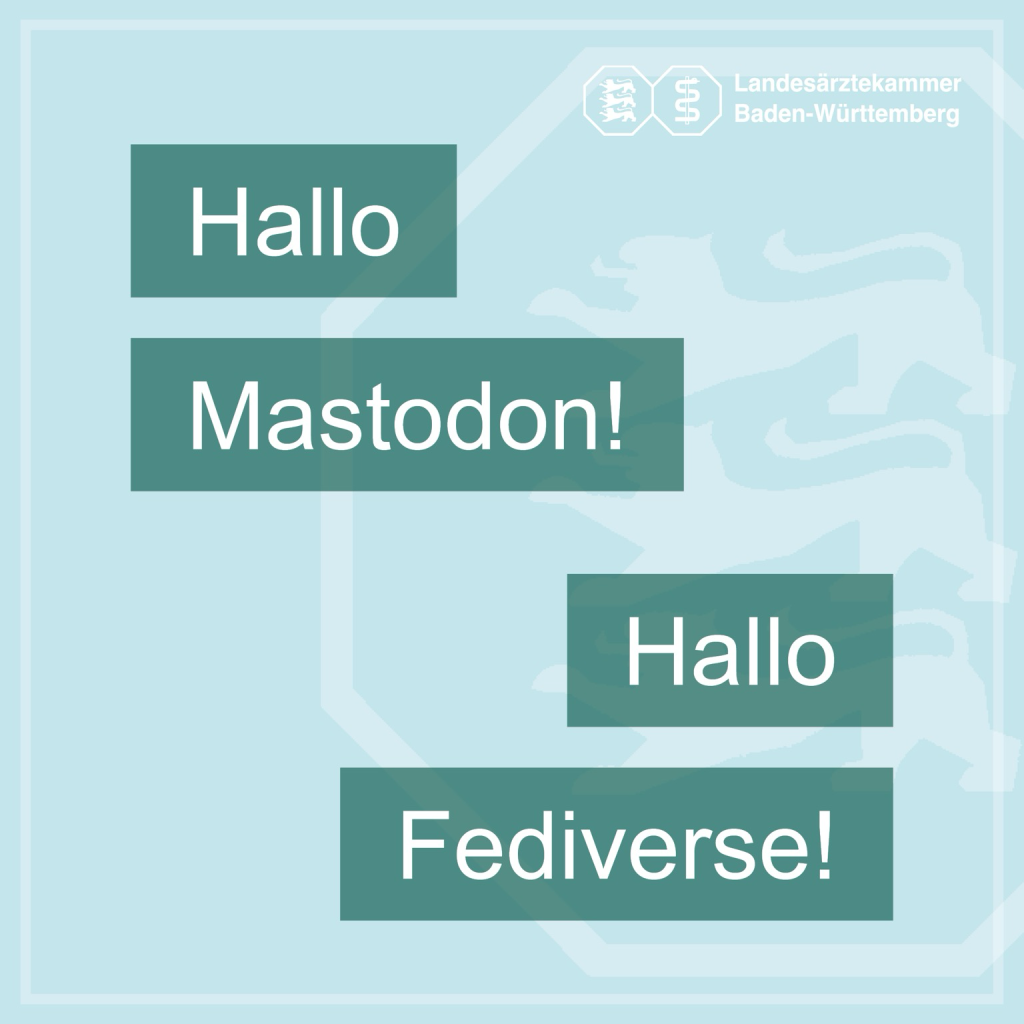 Bild mit Text „Hallo Mastodon! Hallo Fediverse!“