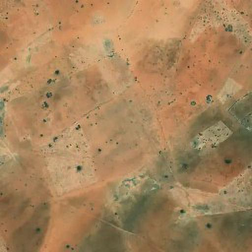 A satellite photograph of part of the Sudan area. 