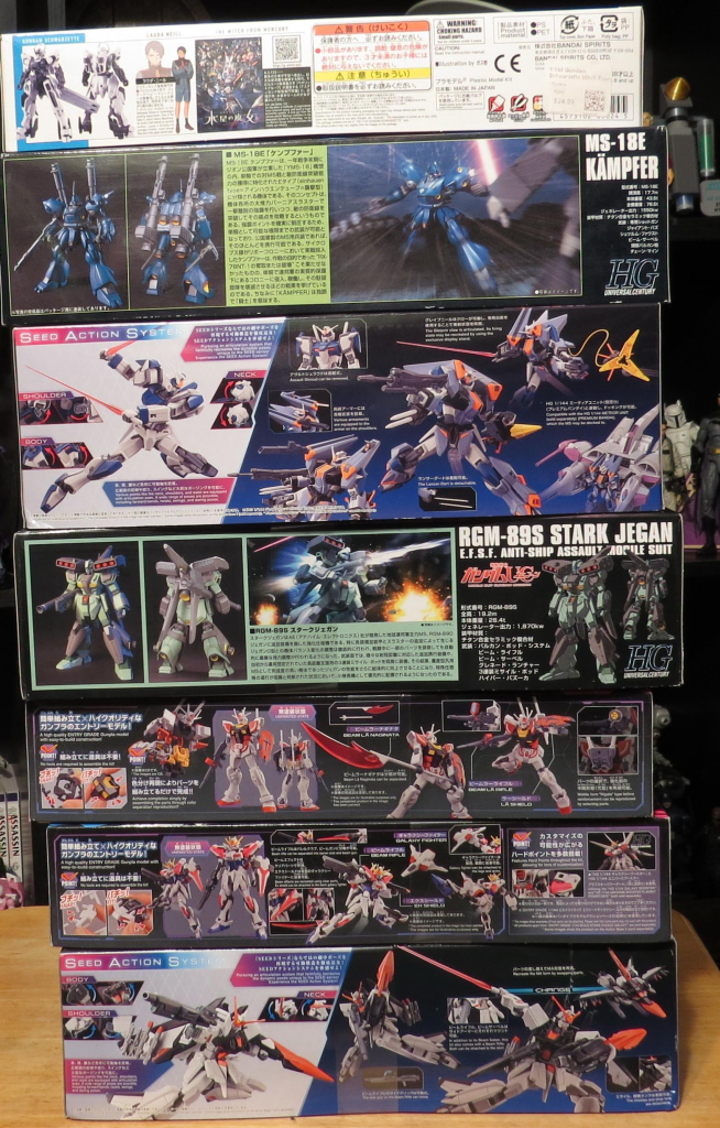 January's Gunpla additions, coming down to a few things left to pick up and waiting for a few more items to arrive then can kick back and chill and start working on assembling model kits! 