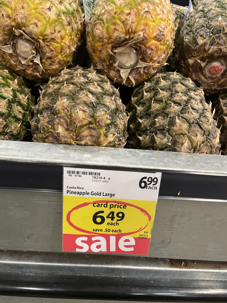 Pineapple from costa rica on sale