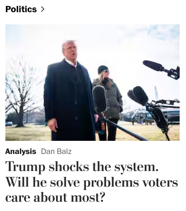 Trump shocks the system. Will he solve problems voters care about most?