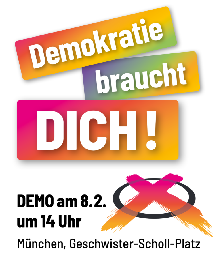 Sharepic Demokratie braucht dich!
Text siehe Posting!