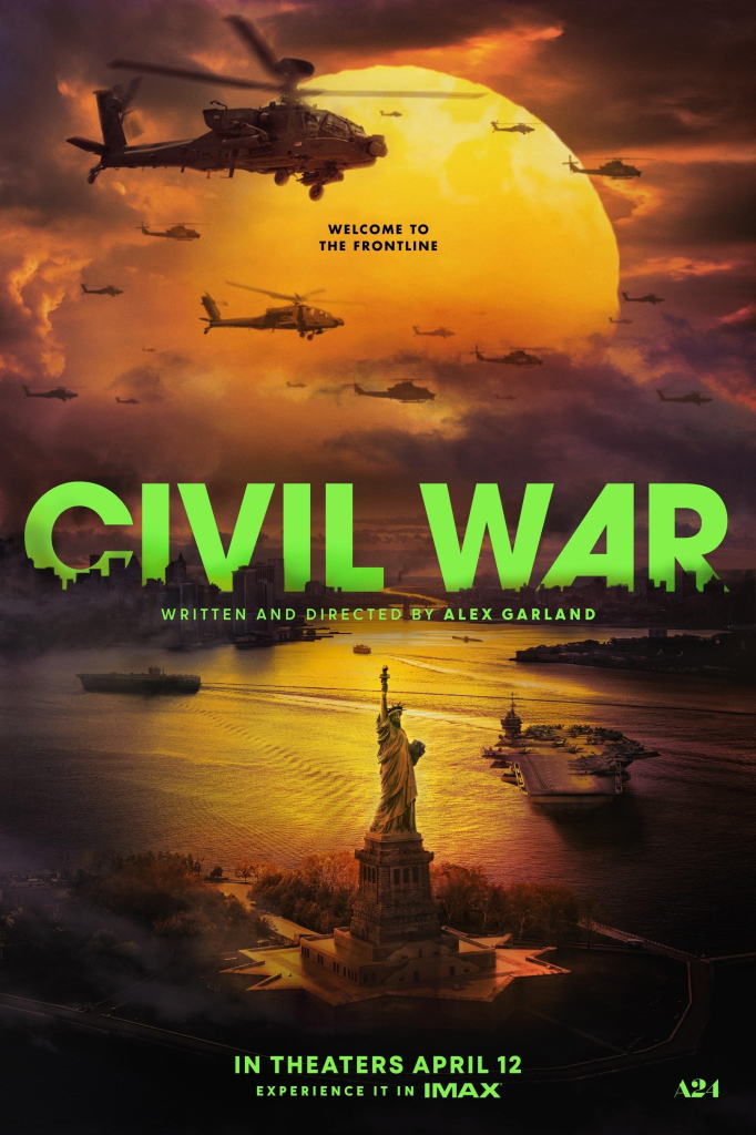 Poster for Alex Garland’s “Civil War”