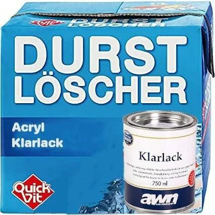 Durstlöscher: Acryl Klarlack