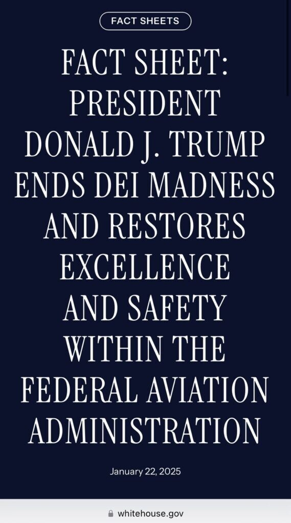 Trump entließ 400 FAA -hochrangige Beamte, den TSA -Chef und 3.000 Flugverkehrskontroller vor 8 Tagen. Richtlinienentscheidungen haben Konsequenzen. Heute kollidierte American Airlines Flight 5342 mit einem Blackhawk über dem Potomac und tötete 65 Amerikaner. Dies ist der Trump #Planecrash #AA5342
