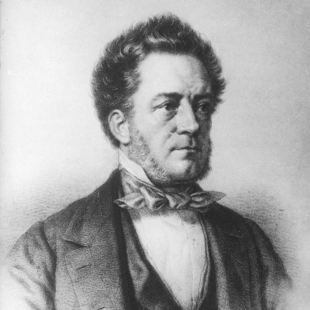 Ferdinand Redtenbacher (1809–1863). Als einer der Ersten etablierte er in den 1840er-Jahren den Maschinenbau als eigenständige Disziplin an einer Hochschule.