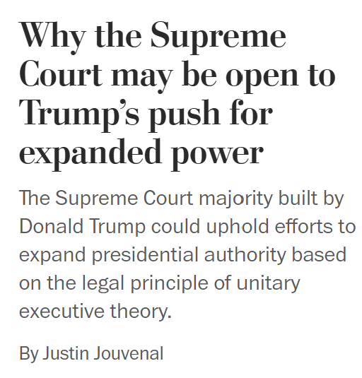 Headline: Why the Supreme Court may be open to Trump's push for expanded power