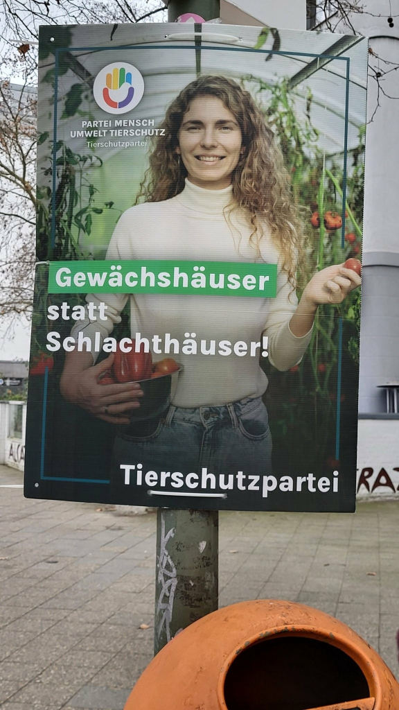 Tierschutzpartei, Gewächshäuser statt Schlachthäuser