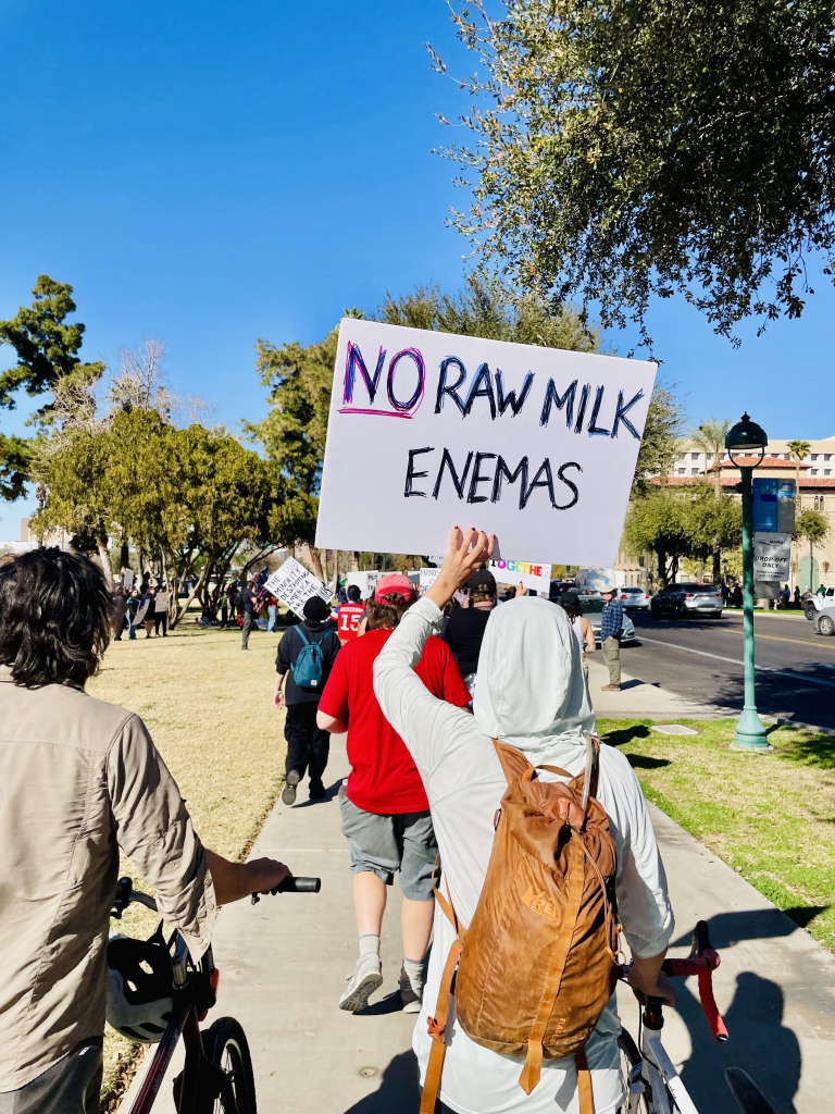 No raw milk enemas