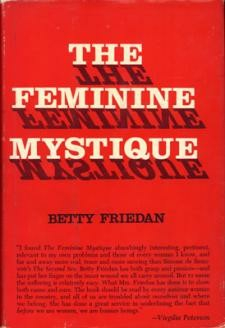 cover of the first edition of the Feminine Mystique
