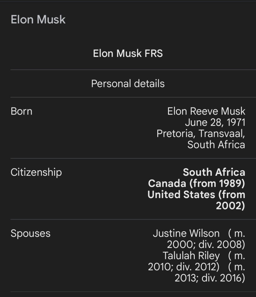 Musk: Canada is not a real country while he is a Canadian citiEn.