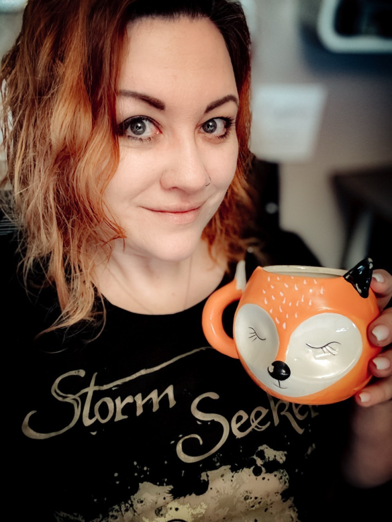 Guten Morgen Foto mit Fuchstasse und Storm seeker shirt 