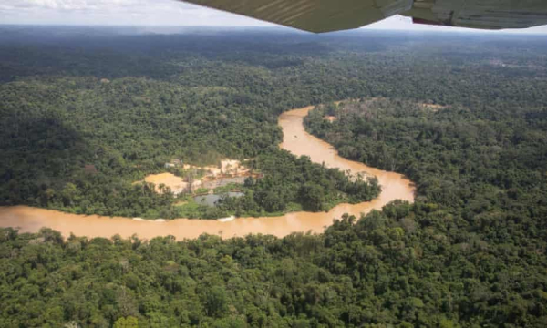 The Amazon rainforest has a cooling effect that helps stabilise the climate.
Photograph: João Laet/The Guardian