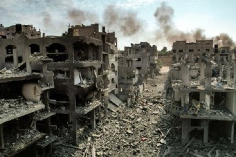 Picture of mass destruction in Gaza 