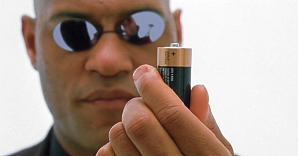 Morpheus shows a battery