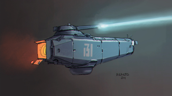 Spaceship drawing