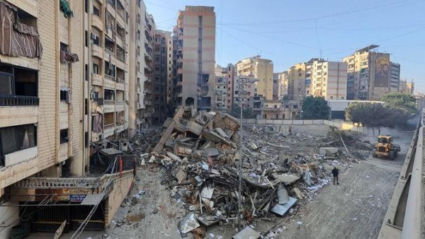 El barri de Dahieh, al sud de Beirut, després dels darrers atacs israelians (Reuters/Mohammed Yassin)