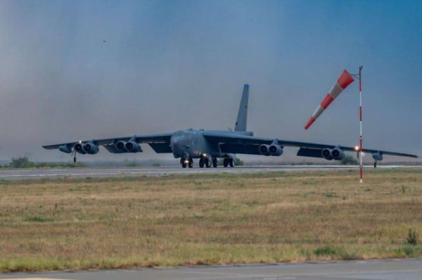 Stock image of ab American B-52 bomber 