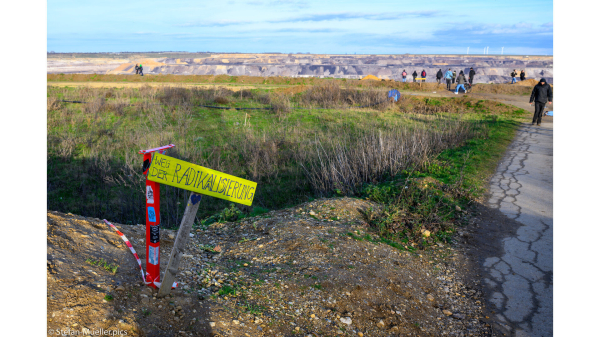 Der Weg der Radikalisierung in Lützerath führt ins Nichts bzw. in die Grube. 07.01.23