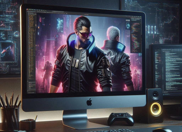 The announcement was published on CD Projekt Red's blog and also appeared briefly during Apple's pre-recorded MacBook Pro announcement video. The game will be sold on the Mac App Store, Steam, GOG and the Epic Game Store when it launches, and it will be labeled the Cyberpunk 2077: Ultimate Edition, which simply means it also includes Phantom Liberty, the expansion that was released a couple of years after the original game.

Apple has been working with AAA game publishers to try to get the games they made for consoles or Windows gaming PCs onto the Mac or iPhone, including Assassin's Creed Mirage, Death Stranding and Resident Evil Village, among others. But the addition of Cyberpunk 2077 is notable because of its history of running poorly on low-end hardware and because it uses new technologies like ray-traced illumination, reflections and shadows. It also heavily relies on AI upscaling like DLSS or FSR to be playable even on high-end machines.