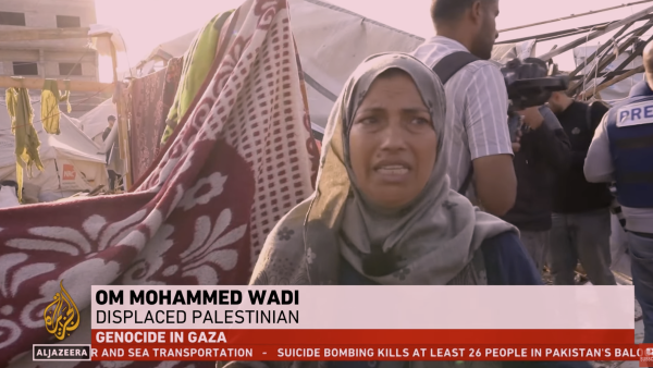 israel attacks people living in tents