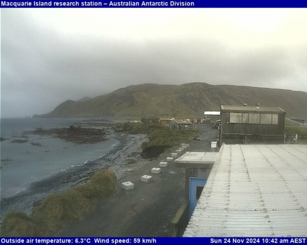 View from the Macquarie Island station.