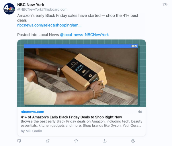 NBC News story about Amazon sales.