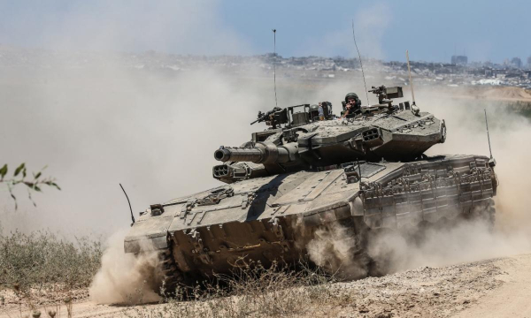 Tanque del ejército de Israel (Getty)