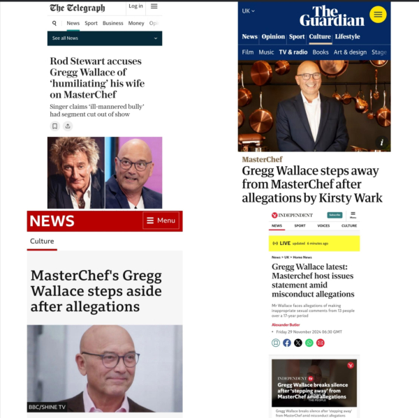 Headlines from the Telegraph, the Guardian, the BBC & the Independent.