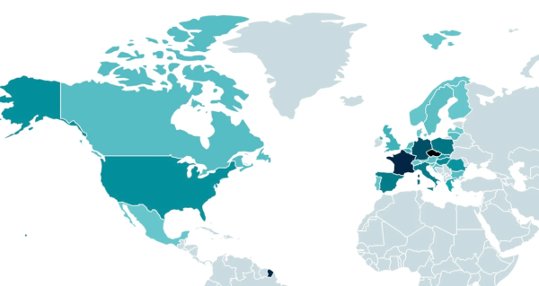 [ImageSource: ESET]

RomCom Victims Heatmap

ESET’s investigation shows that RomCom targeted various sectors, including government entities in Ukraine, the pharmaceutical industry in the US and the legal sector in Germany, for both espionage and cybercrime purposes. The group, also known as Storm-0978, Tropical Scorpius or UNC2596, is known for both opportunistic attacks and targeted espionage.

From October 10th to November 4th, ESET’s data showed that users visiting these malicious websites were primarily located in Europe and North America, with the number of victims ranging from one to as many as 250 in some countries.