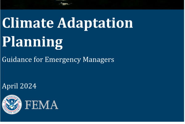 FEMA Climate Adaptation Planning title page