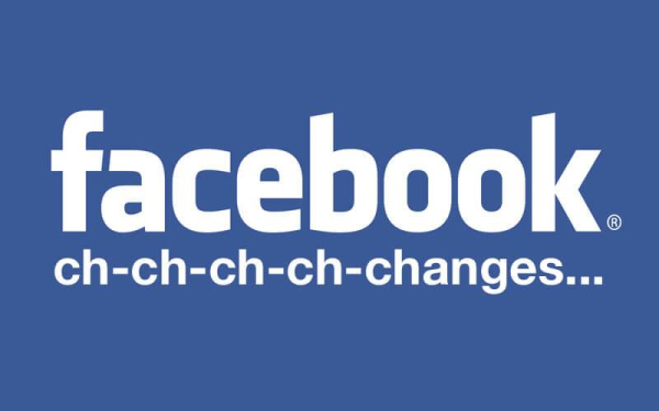 journalism: illustration of facebook logo plus “ch-ch-ch-ch-changes…”