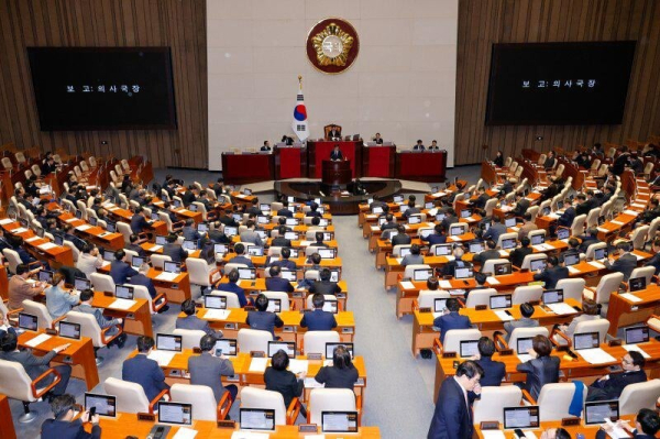 Korean parliament blazing through resolutions targeting the president