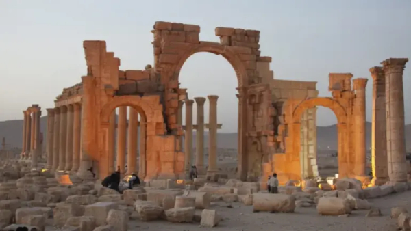 The ancient Roman city of Palmyra, northeast of Damascus in Syria, where ISIL beheaded one of the country’s most prominent antiquities scholars, Khaled Asaad, in 2015 [Youssef Badawi/EPA]